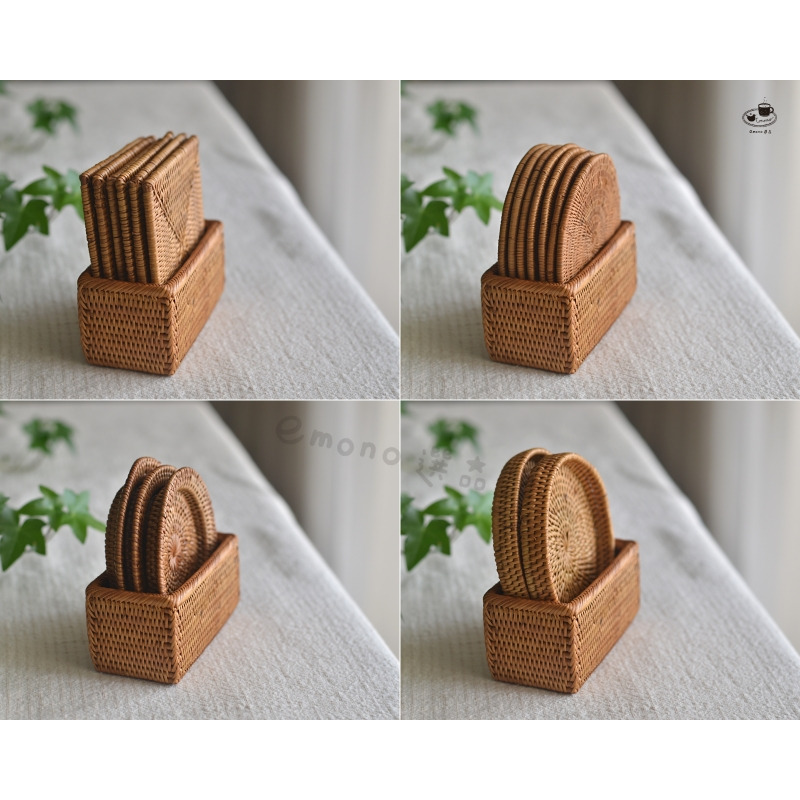 【emono選品】印尼峇里島製 Ata 手工編織 杯墊收納架 （不含杯墊）現貨-細節圖4