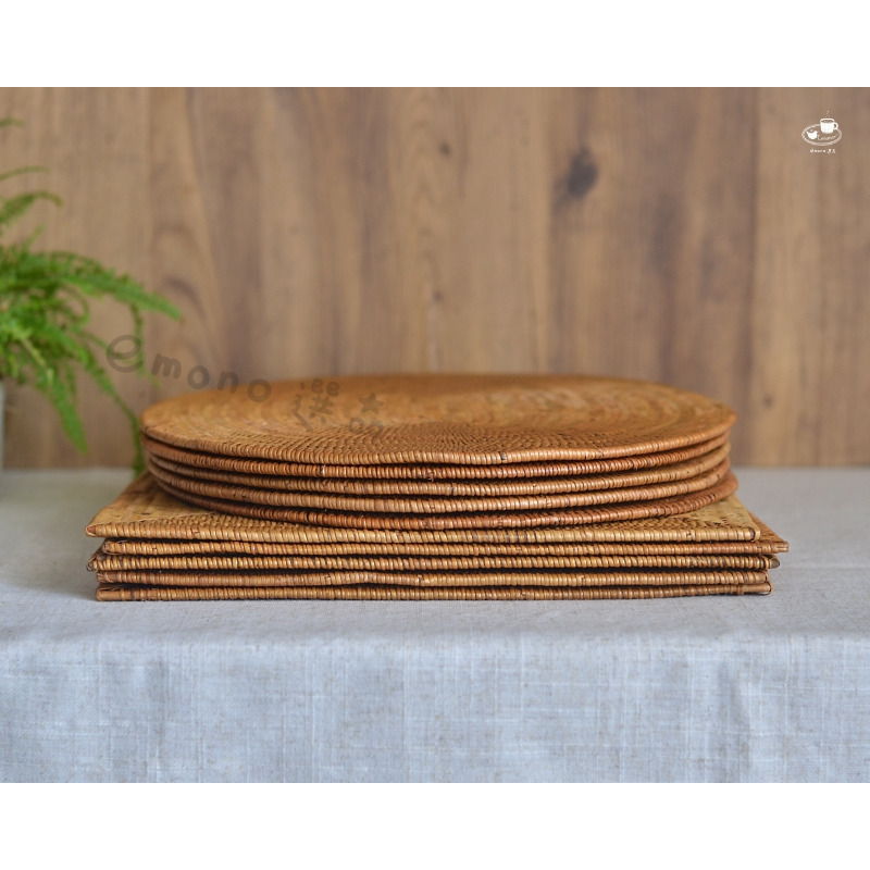 【emono選品】印尼峇里島製 Ata 手工編織餐墊 橢圓形 隔熱墊 M / L 單一販售 現貨-細節圖8