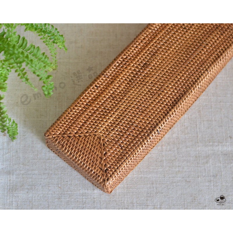 【emono選品】印尼峇里島製 Ata 手工編織置物籃 餐具籃 收納盒 長方形-細節圖7