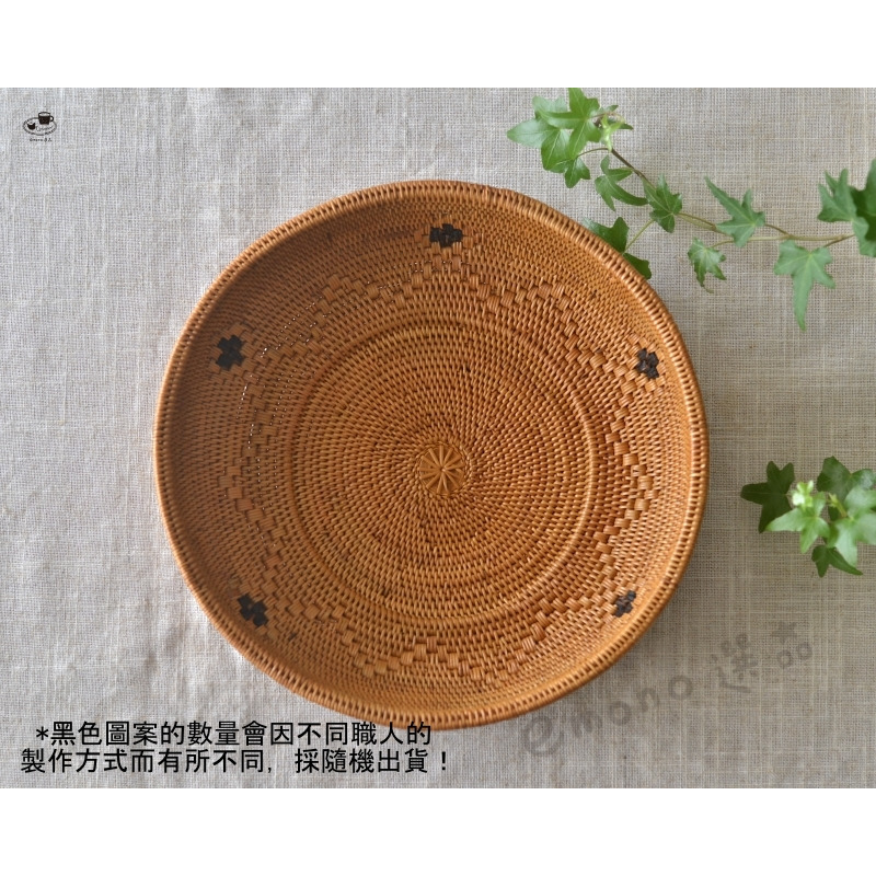 【emono選品】印尼峇里島製 Ata 手工編織籃 置物籃 圓形 現貨-細節圖3