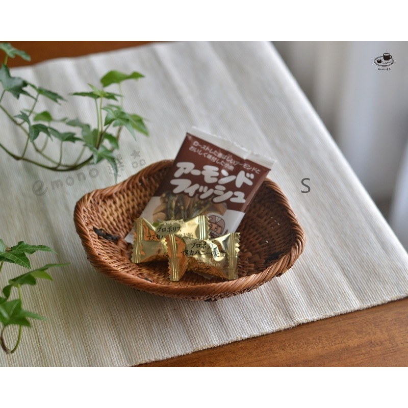 【emono選品】印尼峇里島製 Ata 手工編織 置物籃 橢圓花形 現貨-細節圖4