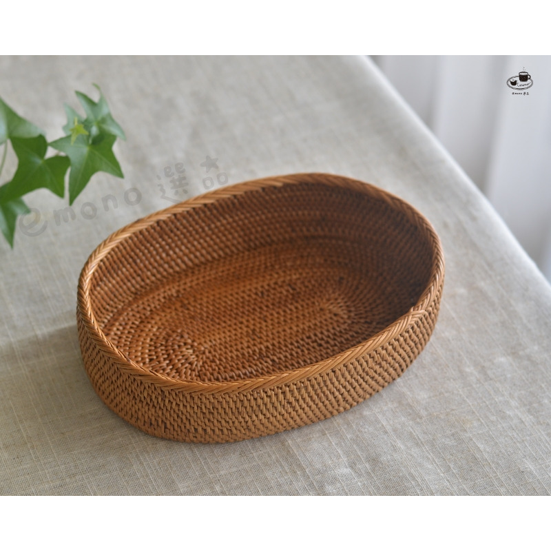 【emono選品】印尼峇里島製 Ata 手工編織 置物籃 橢圓形 現貨-細節圖5
