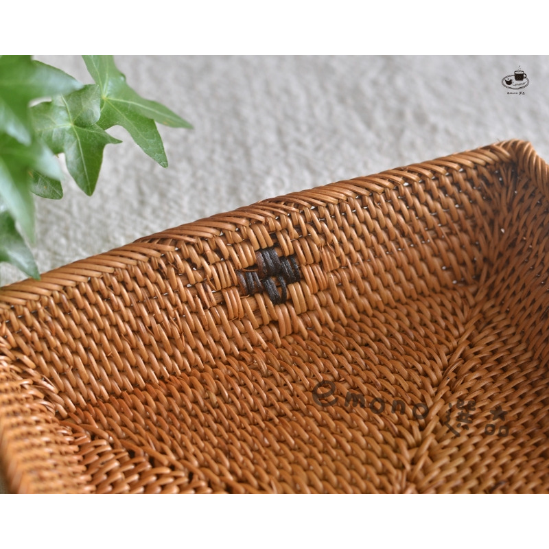 【emono選品】印尼峇里島製 Ata 手工編織 置物籃 小物收納籃 方形 六角形 現貨-細節圖5
