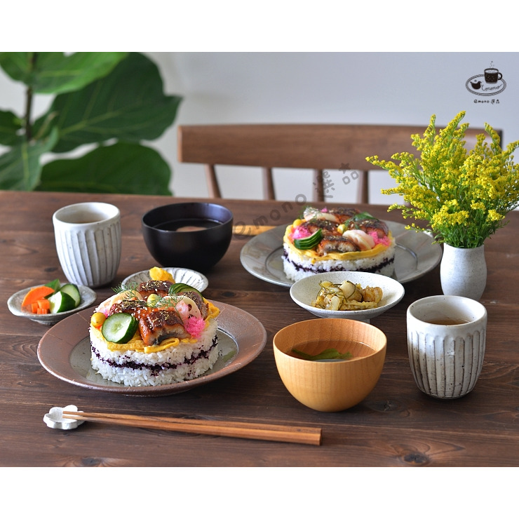 【emono選品】日本製 美濃燒 粉引手工刻紋 湯呑 茶杯 現貨-細節圖3