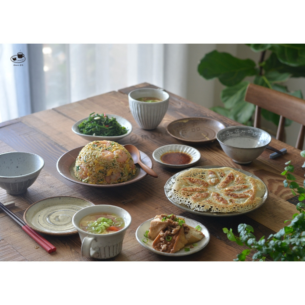 分享: 【emono選品】日本製 美濃燒 粉引手工刻紋 開口馬克杯 茶杯 陶器 現貨-細節圖2