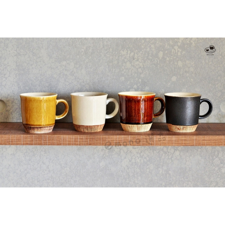 【emono選品】日本製 美濃燒 d.d.s Japan Kushime刻紋 咖啡杯 4色-細節圖6