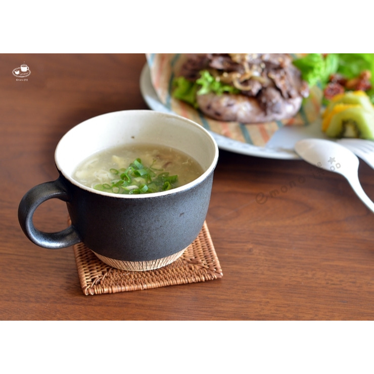 【emono選品】日本製 美濃燒 Kushime刻紋 拿鐵杯-細節圖3