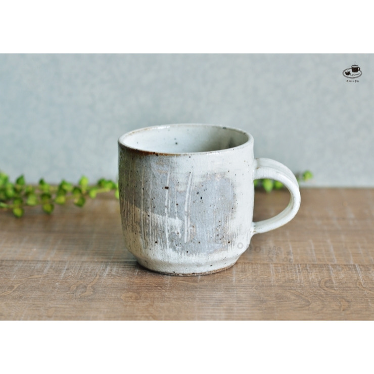 【emono選品】日本製 美濃燒 大野繁保 (山王窯) Rokuro 粉引 Tsukushi馬克杯 現貨-細節圖3
