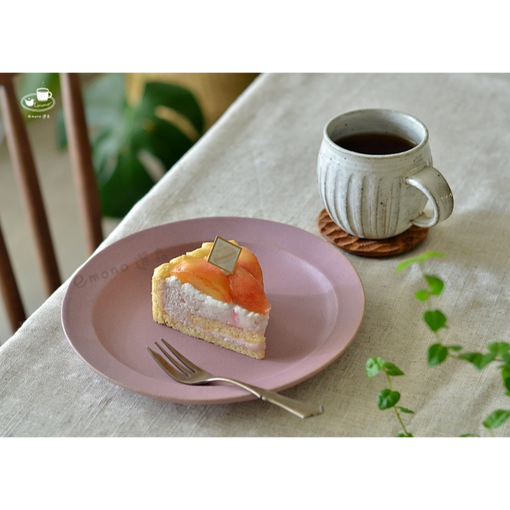 【emono選品】日本製 美濃燒 大野繁保 (山王窯) Rokuro 粉引刻紋丸形馬克杯 咖啡杯 現貨-細節圖4
