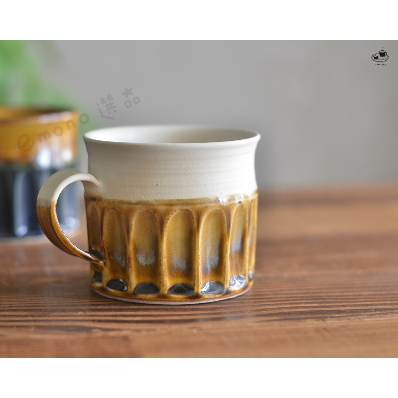 【emono選品】d.d.s Japan 鎬紋馬克杯 手工雕刻馬克杯 日本美濃燒 陶器-細節圖4