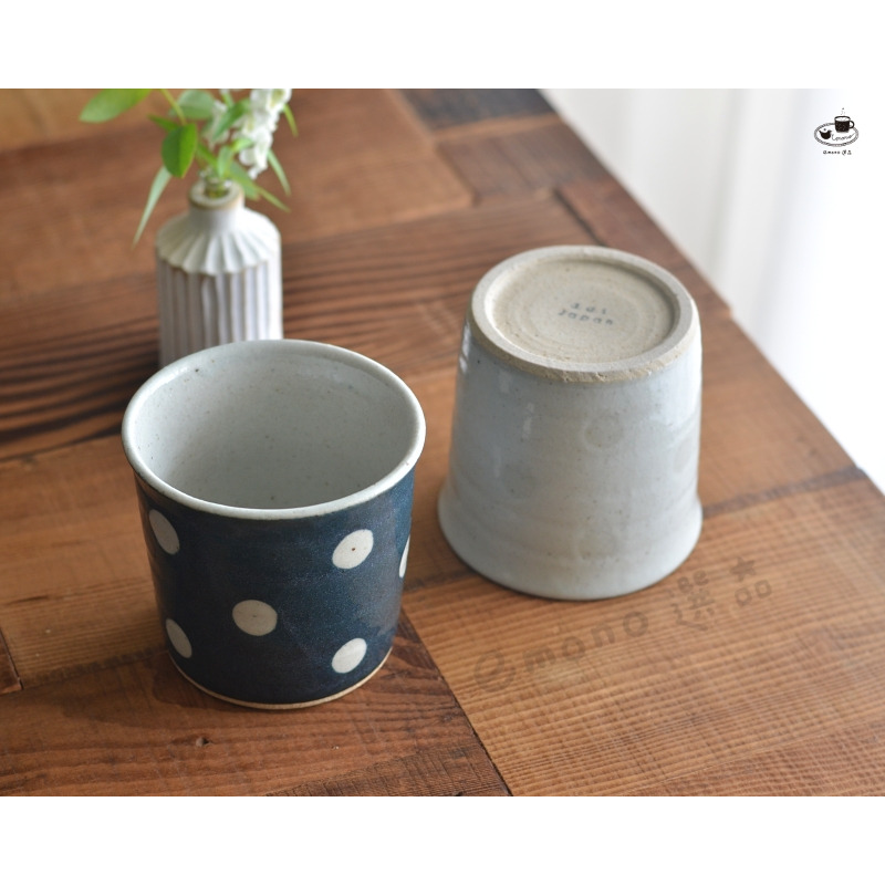 【emono選品】d.d.s Japan 水玉 切立湯吞 茶杯 水杯 和食器 日本美濃燒 單一販售 現貨-細節圖2