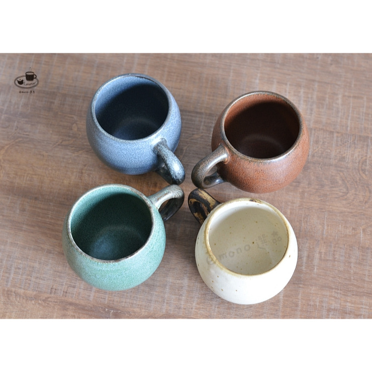 【emono選品】日本製 美濃燒 小兵窯 丸形馬克杯 咖啡杯 磁器 四色系 現貨 單一販售-細節圖3