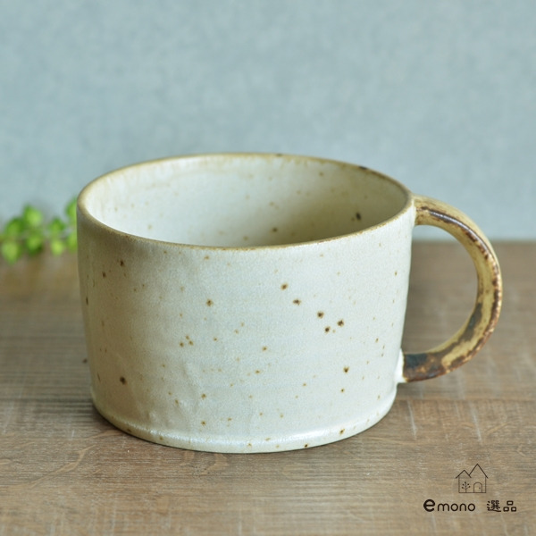 【emono選品】日本製 美濃燒 小兵窯 寬口馬克杯 湯杯 磁器 四色系 現貨-規格圖9