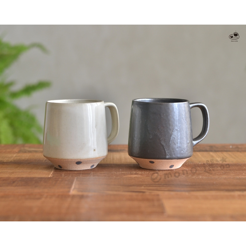 【emono選品】日本美濃燒 d.d.s Japan 水玉馬克杯 米白色/黑色 現貨-細節圖3