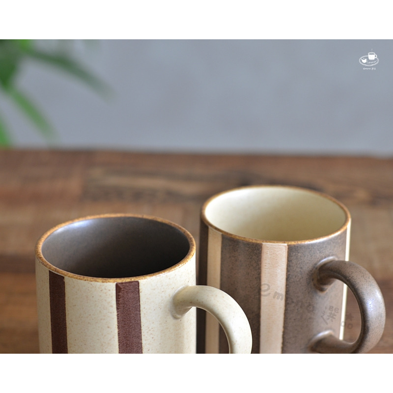 【emono選品】日本 宙窯 soragama 復古風條紋馬克杯 美濃燒 半磁器 單一販售 現貨-細節圖6