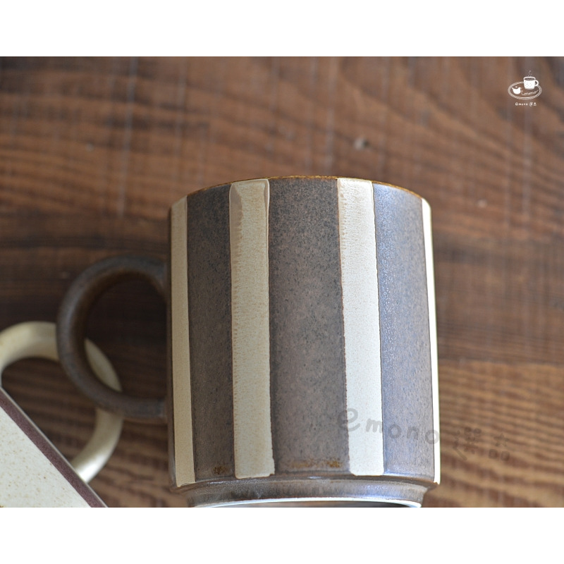 【emono選品】日本 宙窯 soragama 復古風條紋馬克杯 美濃燒 半磁器 單一販售 現貨-細節圖8