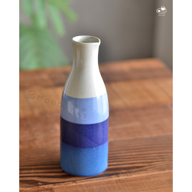 【emono選品】日本美濃燒 藍色重奏酒器組 清酒壺 酒杯 北歐風 現代簡約風格 現貨-細節圖2