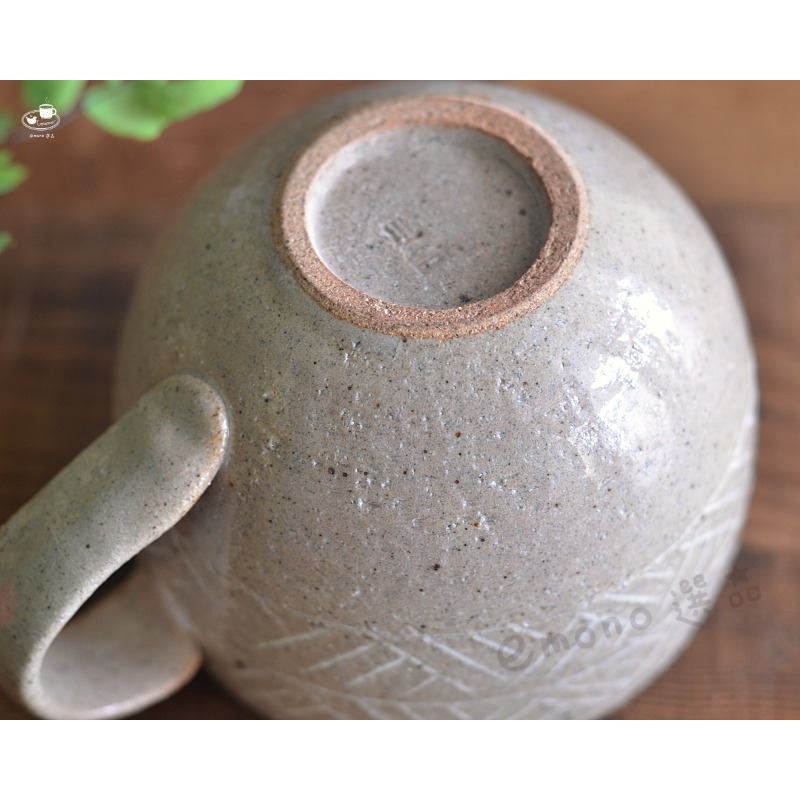 【emono選品】象嵌檜垣紋 馬克杯 手工馬克杯 自然色 陶器 日本美濃燒-細節圖8