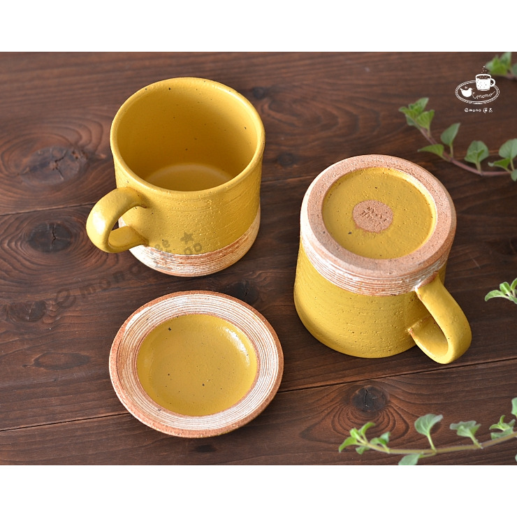 【emono選品】日本 Touji Sorrento系列 馬克杯 馬克杯盤組 水藍色 / 蛋黃色 美濃燒 現貨-細節圖6