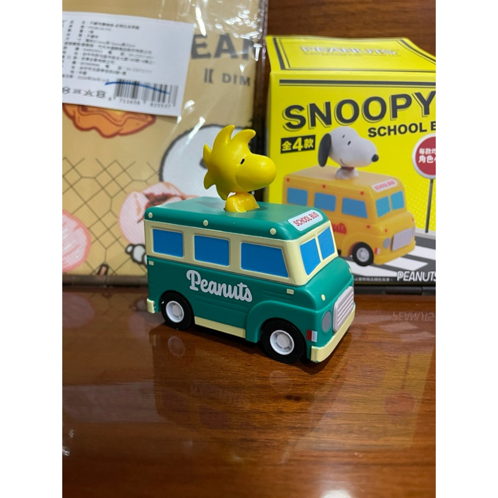 史努比校車盲盒（胡士托款）+史努比坐蒸籠款不織布購物袋-細節圖3