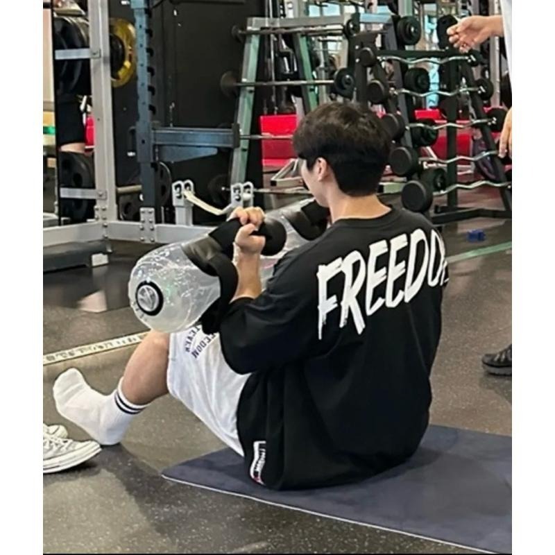 韓國代購 韓國品牌 FREEDOM  男生短袖 休閒外衣 oversize短袖 共九色-細節圖2