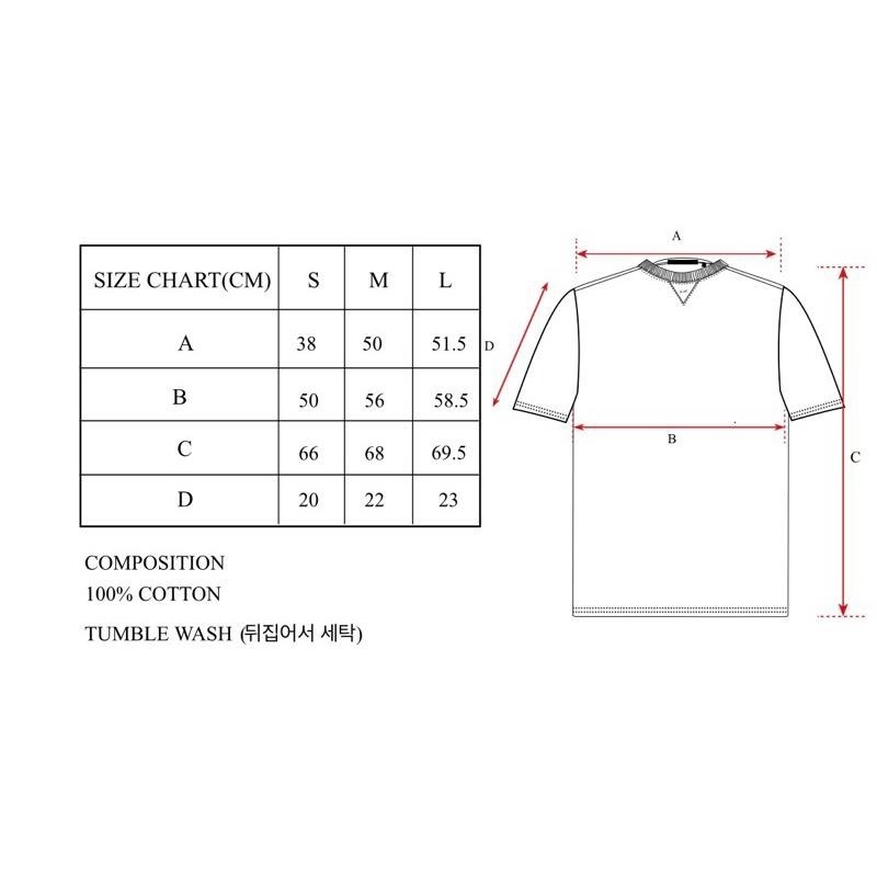 韓國代購 51PERCENT  短袖 t恤 男女款尺碼都有 共三色-細節圖8