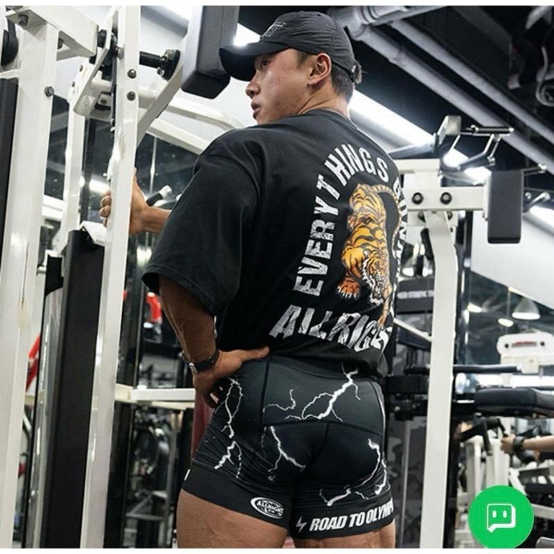 韓國代購 DETERMINED 運動褲 Allright 運動緊身褲 健身褲-細節圖3