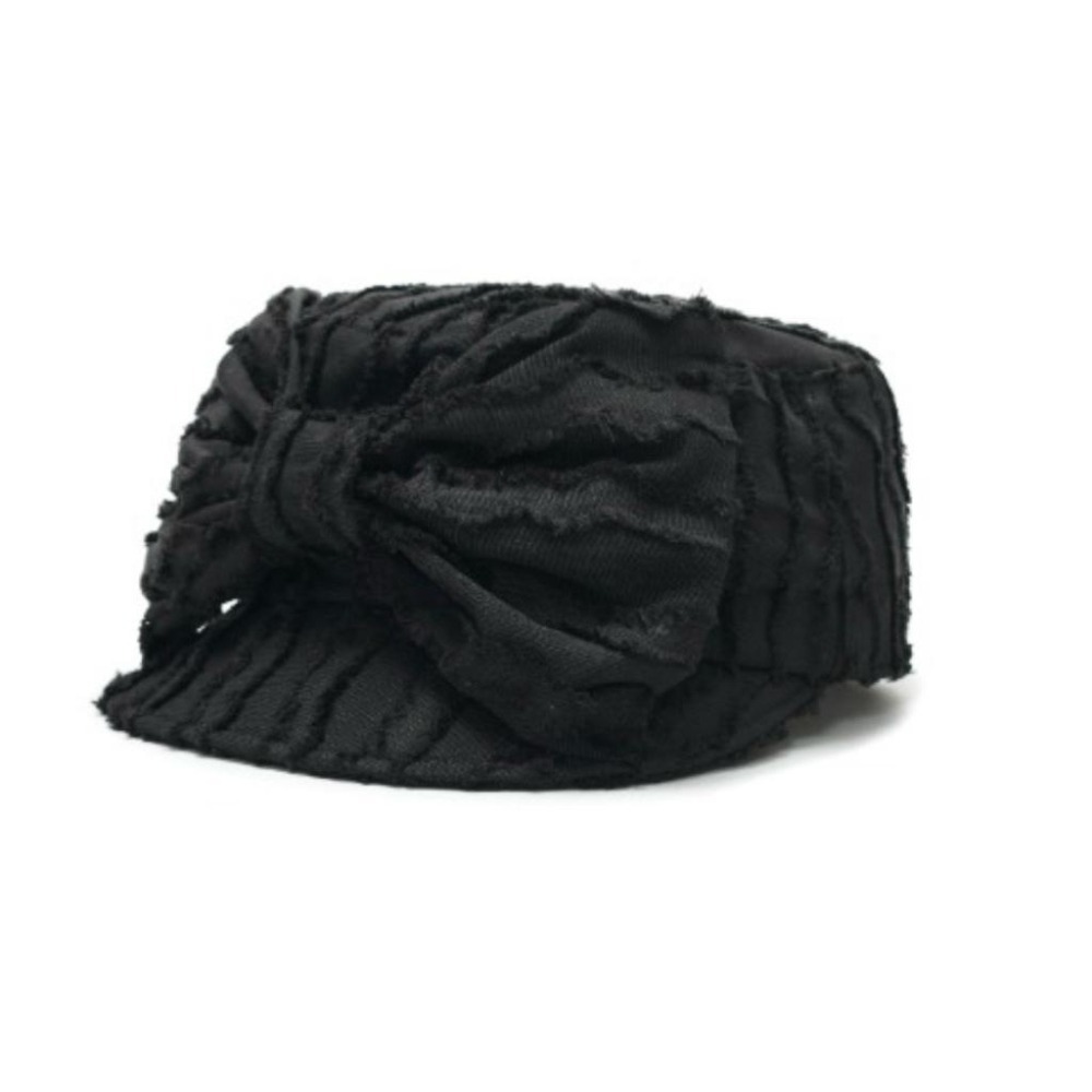 韓國代購 AWESOME NEEDS 緞帶波浪蝴蝶結帽 現貨-細節圖5