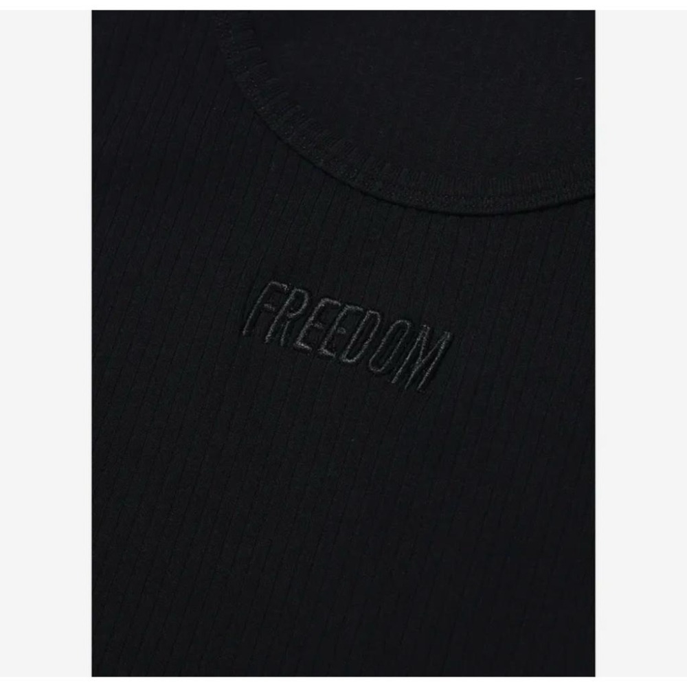 韓國代購 韓國品牌 FREEDOM  男生背心 夏日背心 螺紋背心 坦克背心 共兩色-細節圖4