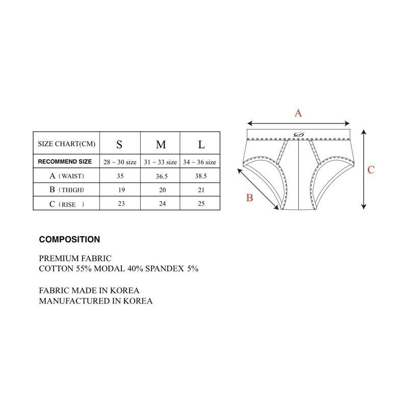 韓國代購 51PERCENT  男用三角褲 貼身三角褲 3入組-細節圖7