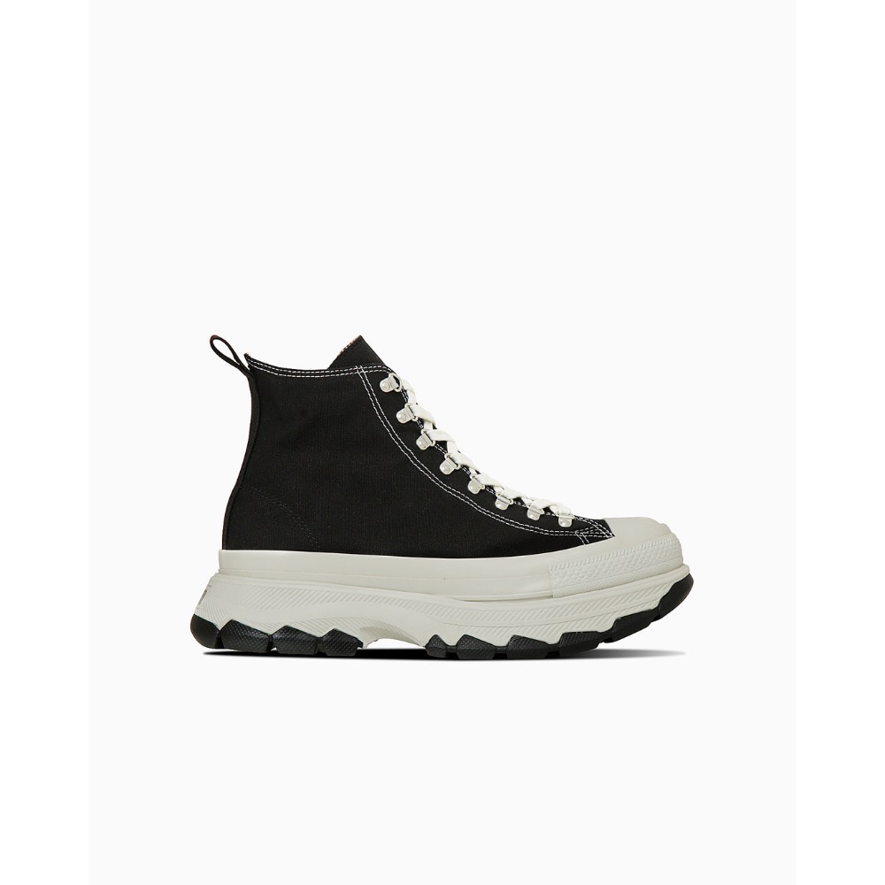 預購 日本限定 Converse ALL STAR TREKWAVE DR HI 高筒 鋸齒厚底 黑白-細節圖3