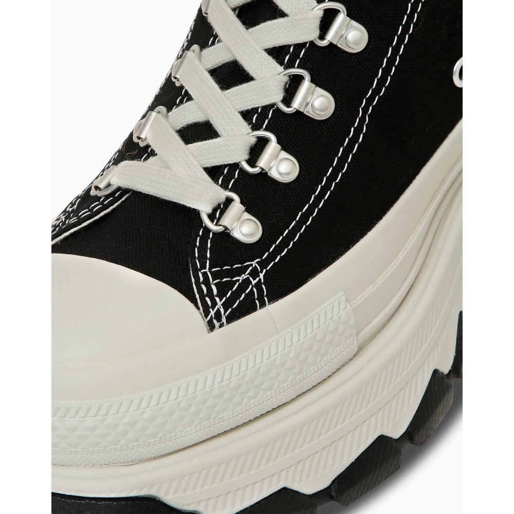 預購 日本限定 Converse ALL STAR TREKWAVE DR HI 高筒 鋸齒厚底 黑白-細節圖7
