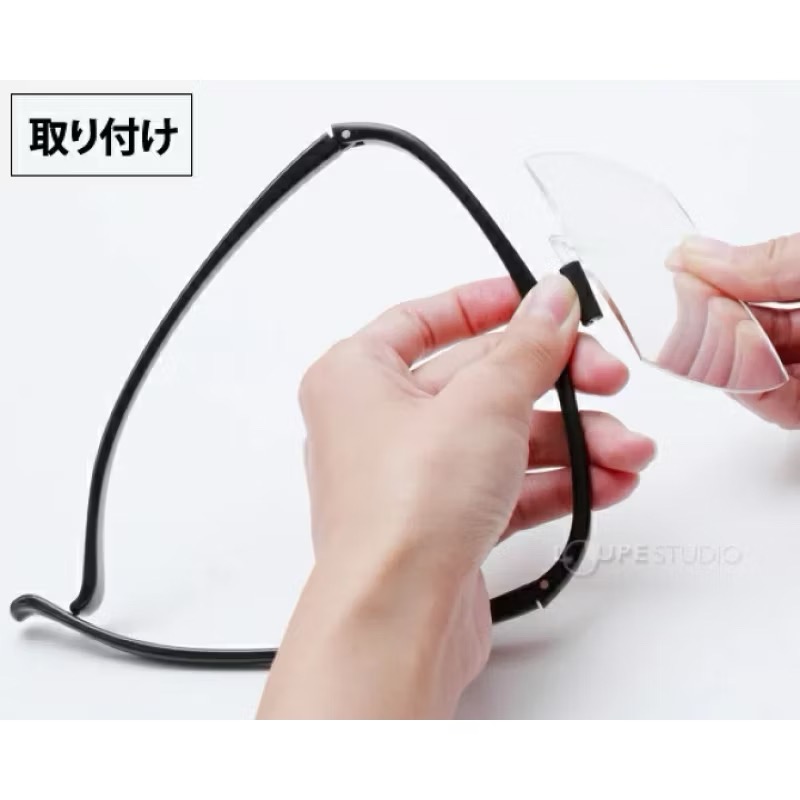 日本製 放大眼鏡 1.6倍 2倍 HF-60D 池田 池田レンズ工業（I.L.K） 美睫 美甲 美容 檢查 縫紉 手工-細節圖5