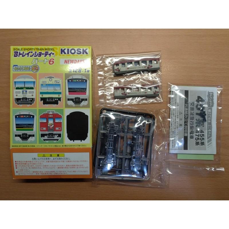 N規 BANDAI 鐵道 B train 455系 磐越西線 會津若松 福島 紅牛 限定配色 先頭車+中間節 共3兩-細節圖2