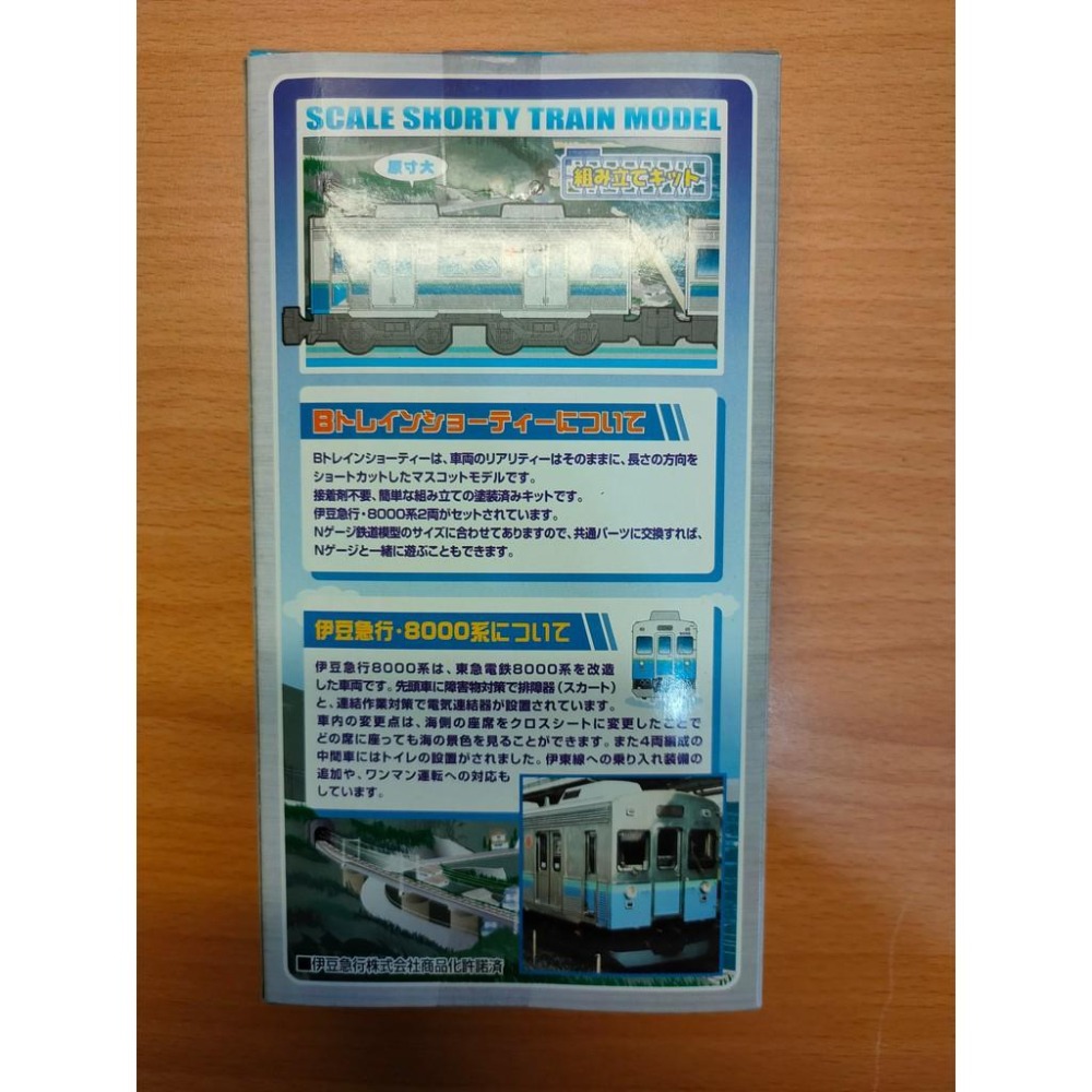 絕版品 N規 BANDAI 鐵道 B train 伊豆急行 8000系-細節圖2