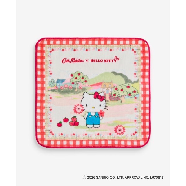 【現貨】✨Cath Kidston × Hello Kitty 刺繡毛巾手帕-規格圖1