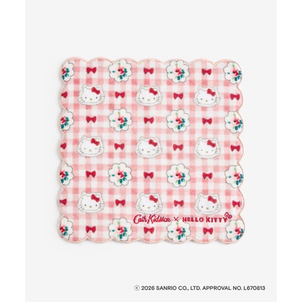 【現貨】✨Cath Kidston × Hello Kitty 刺繡毛巾手帕-規格圖1