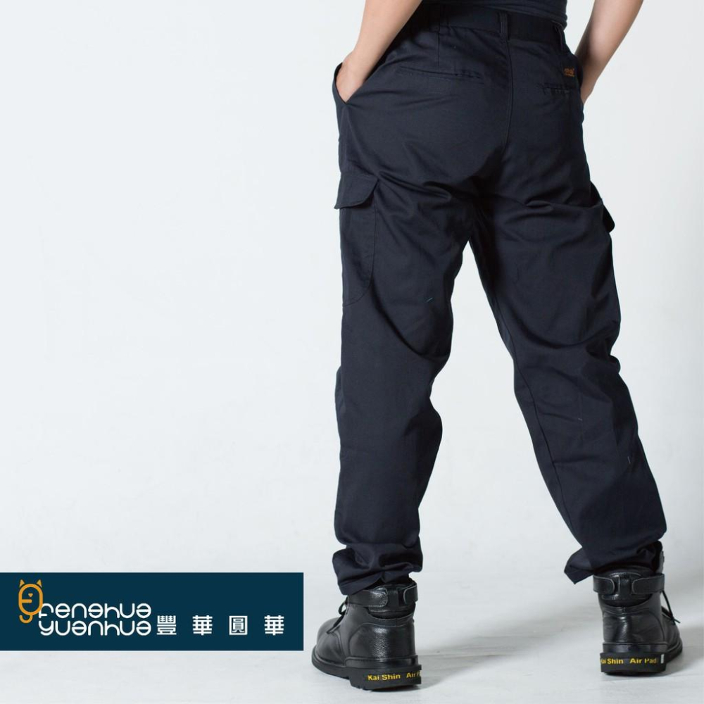 《 豐華圓華 》全新CVC工作褲 褲子 深藍色/黑色 (薄款)-細節圖2