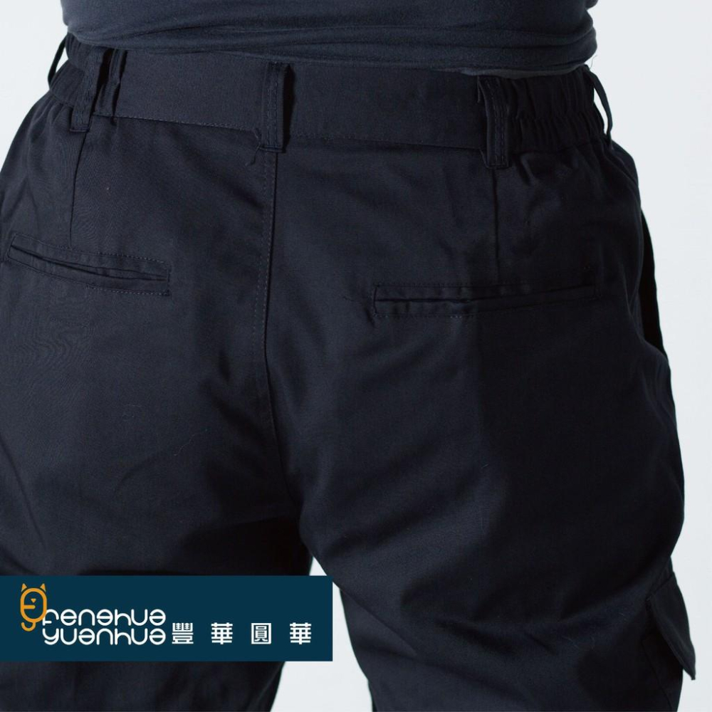 《 豐華圓華 》全新CVC工作褲 褲子 深藍色/黑色 (薄款)-細節圖3