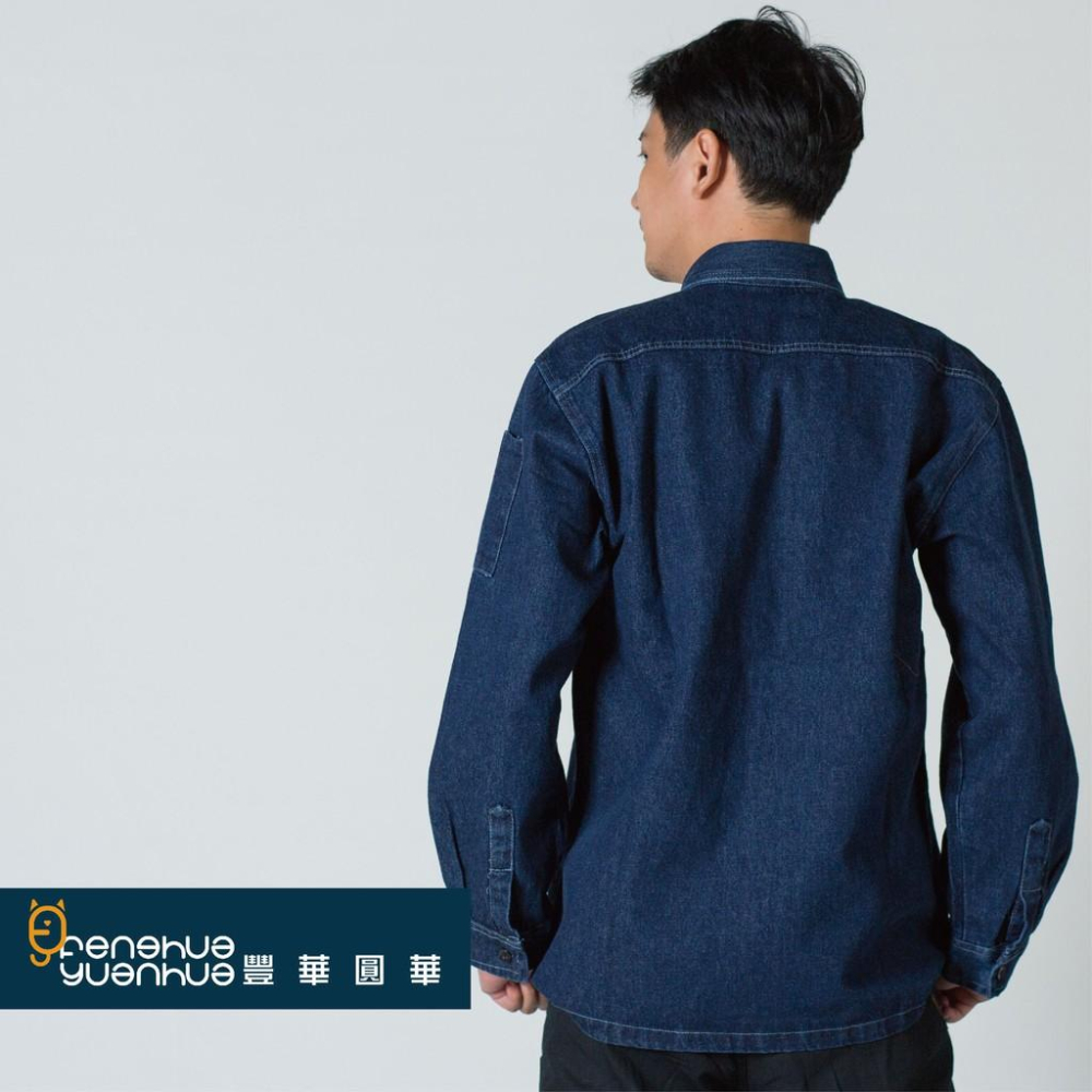 《 豐華圓華 》全新牛仔工作服(厚)-細節圖2