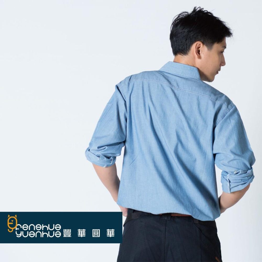 《 豐華圓華 》全新牛仔工作服 100%棉 (薄)-細節圖5