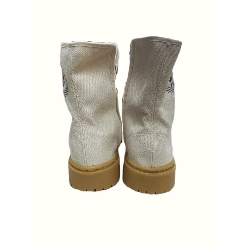 《 豐華圓華 》✔鋼板防穿刺✔︎   ❌無鋼頭❌ 帆布工作鞋 橡膠底 工地鞋 蛙人鞋 電焊鞋-細節圖6