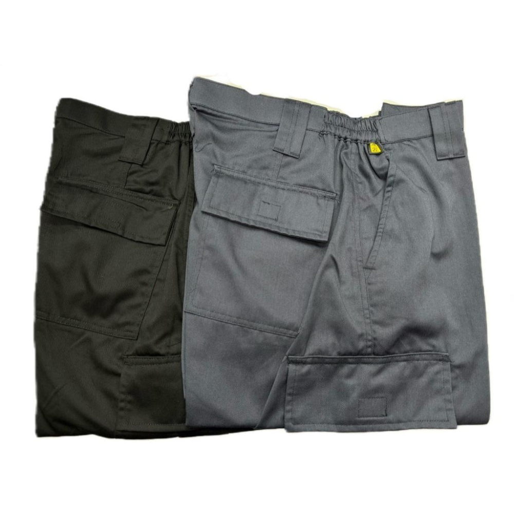 《 豐華圓華 》新品 全新TC 35%棉工作褲  側袋褲  黑色 / 深藍 2色-細節圖2