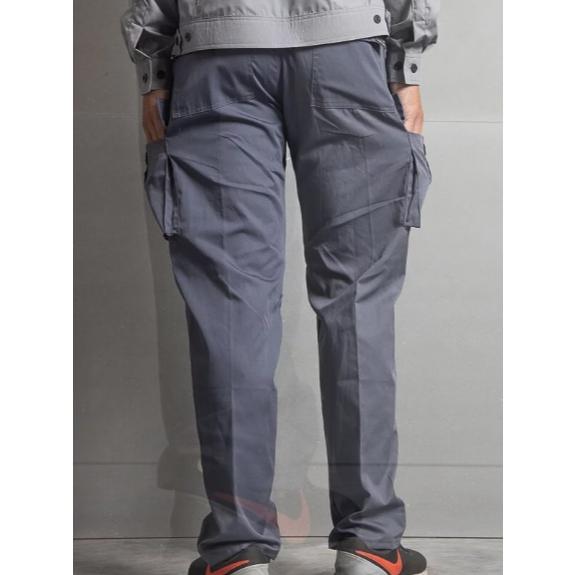 《 豐華圓華 》 工作褲│雙立體側口袋│藍灰-細節圖3