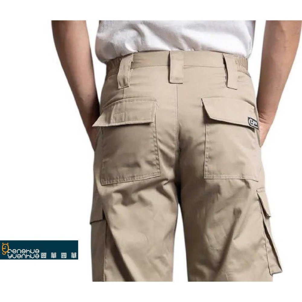 《 豐華圓華 》 工作褲│單立體側口袋│卡其-細節圖3