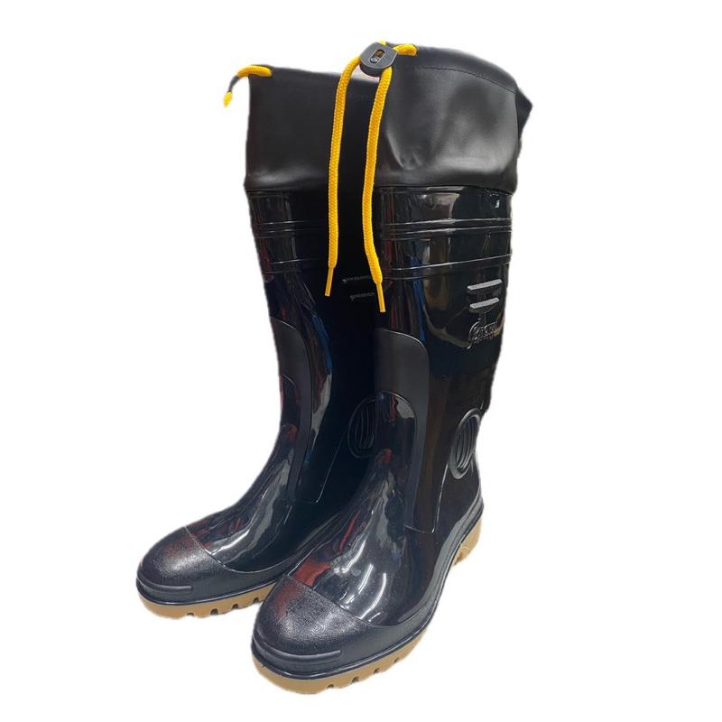 《 豐華圓華 》皇力牌 高筒 / 加長雨鞋 黑色-細節圖2