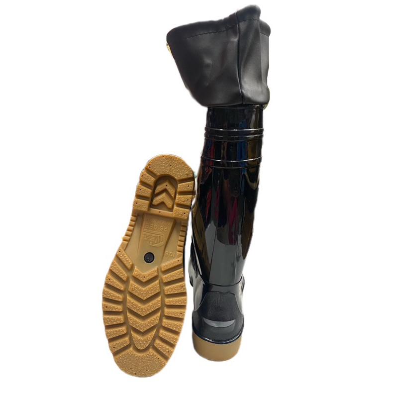 《 豐華圓華 》皇力牌 高筒 / 加長雨鞋 黑色-細節圖3