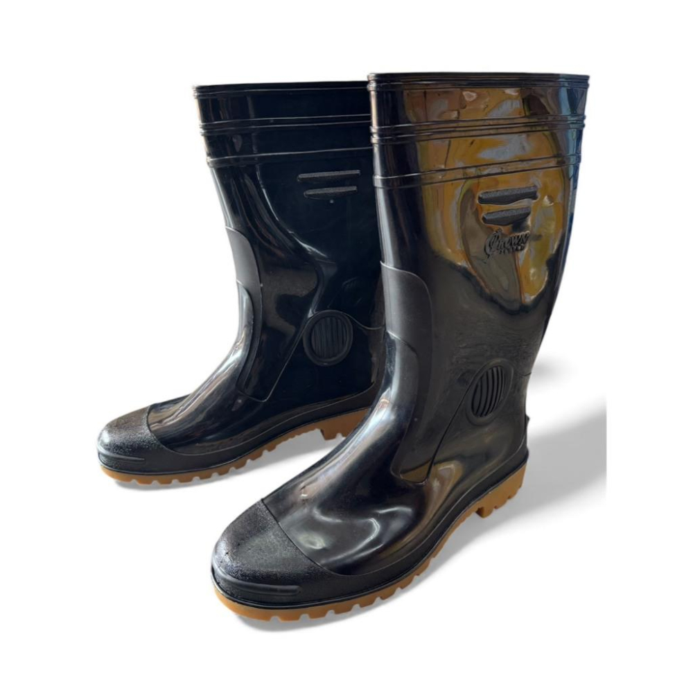 《 豐華圓華 》皇力牌 高筒 / 加長雨鞋 黑色-細節圖4