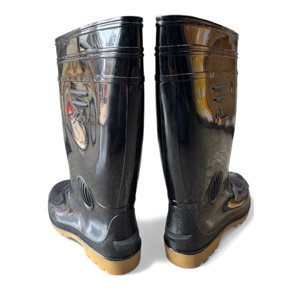 《 豐華圓華 》皇力牌 高筒 / 加長雨鞋 黑色-細節圖5