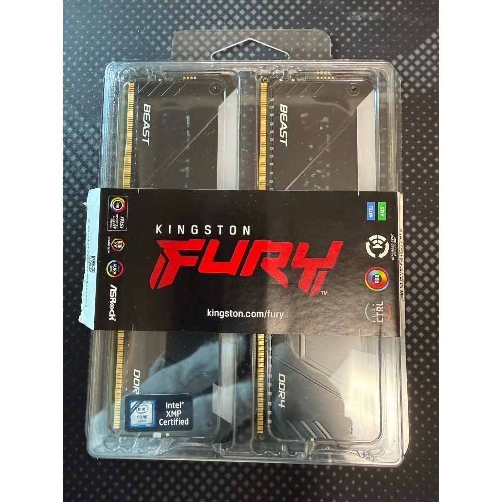 金士頓 FURY Beast RGB DDR4 3600 64GB (32GBx2) 64G (32G*2) 記憶體-細節圖2